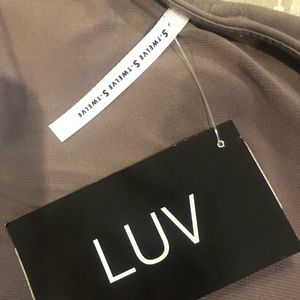 S-twelve mocha & olive tie dress